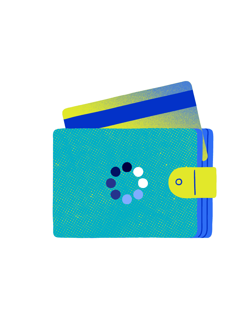 Billetera con tarjetas de crédito