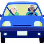 Persona conduce su auto en Panamá